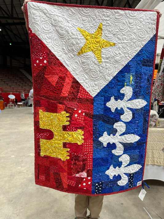 Acadian Flag wall hanging